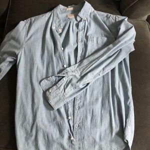 JCrew light blue soft denim shirt